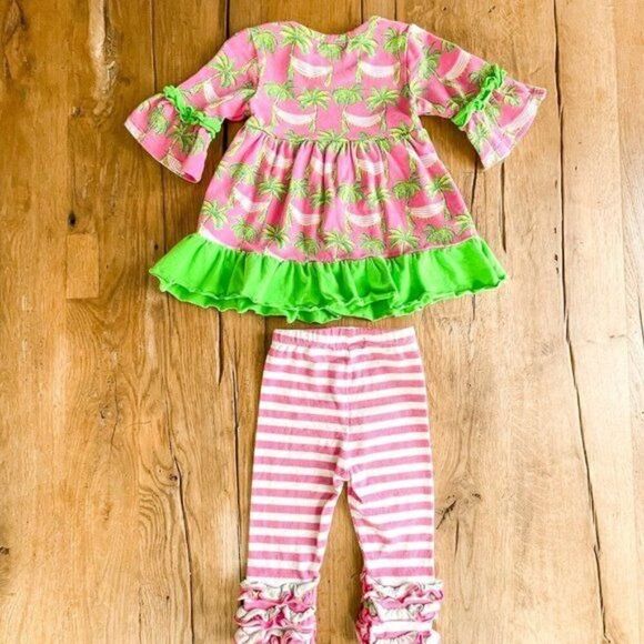 Simply Southern Palm Tree & Hammock Outfit, Size 6-12M - Picture 3 of 3